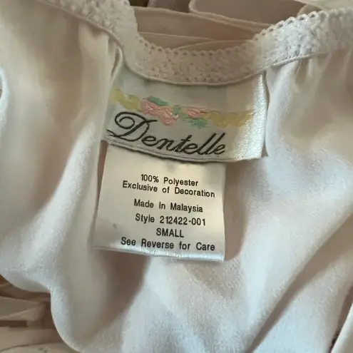 Dantelle Vintage Elegant off white Lace Slip Dress size small