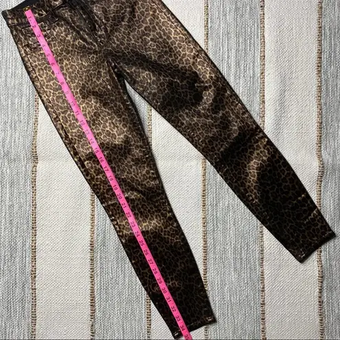 L'Agence L’AGENCE Margot High Rise Foil Cheetah Print Jeans Women’s 25