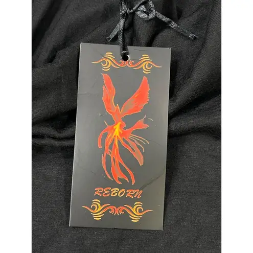 Reborn SKU 7639 Black Cowl Neck Sleeve Midi Dress Size L Size L