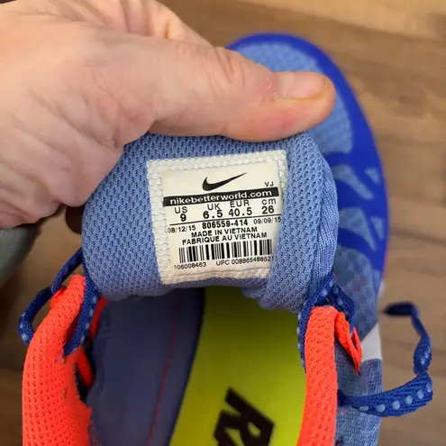 Nike  Zoom Rival M Track Running Shoes Chalk Blue Orange Women’s