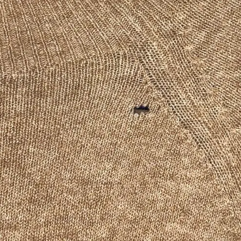 J. Crew Rollneck Sweater Supersoft Yarn Wool Alpaca Blend Small‎ New Brown Hole