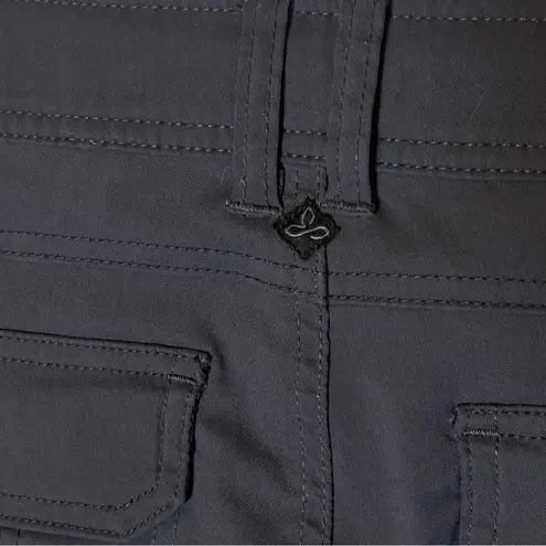 prAna Hiking Pants Women 10 Short Nylon Stretch Outdoor Travel Roll Up Navy Blue