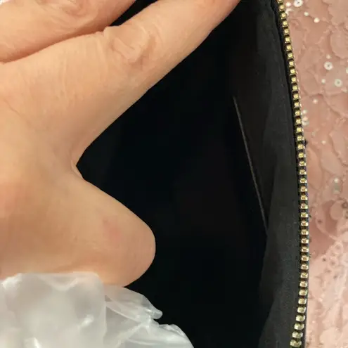 EXPRESS  Floral Embroidered Black Clutch Excellent condition!