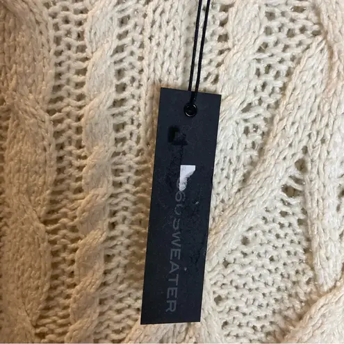 360 Cashmere  Sierra Silk Cable Crew NWT