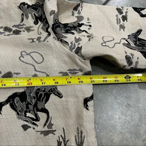 Vtg Alex Kim Western Blazer Jacket Cowgirl Equestrian Bronco Rodeo Size Medium Black