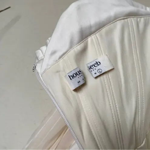 House Of CB  'Beau' Ivory Draped Corset Dress NWOT‎ size L