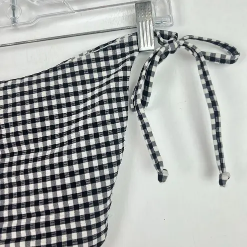 ANDIE NWT Swim The String Bottom Bikini Textured Gingham Size XL NEW