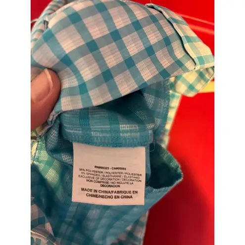 Women's Nike Golf Blue & White Gingham Bermuda Shorts Size 8