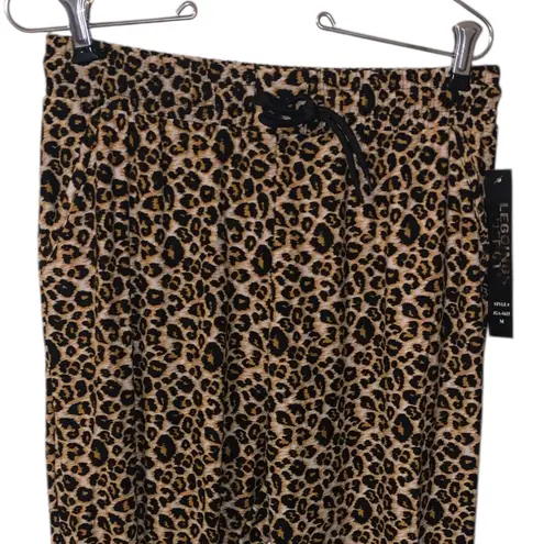 Leggings Depot NWT Full Size Spotted Downtown Leopard Print Joggers