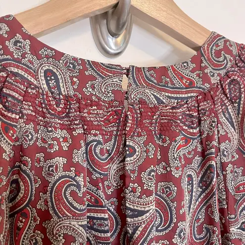 THE GREAT Naples Paisley Dress Red Size undefined