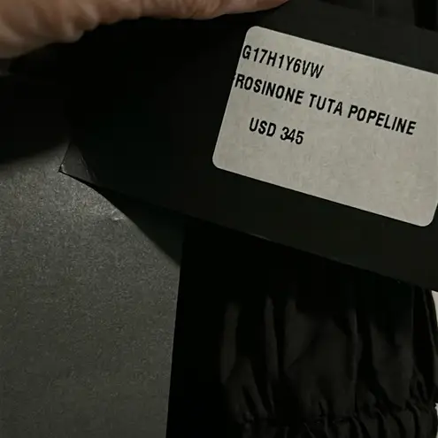 Pinko Black Jumpsuit with Square Neckline and Wide