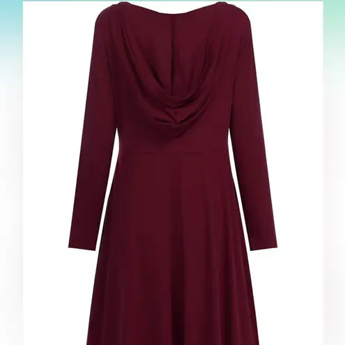 Zanzea  Deep Red Hooded Top size S - Image 5