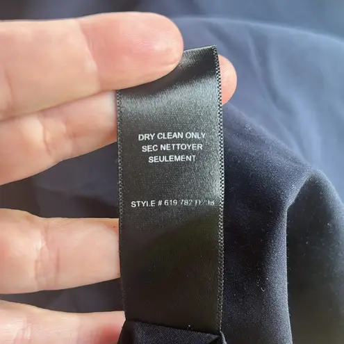 Rebecca Taylor Wool Blend Navy Cross Hatch Dress