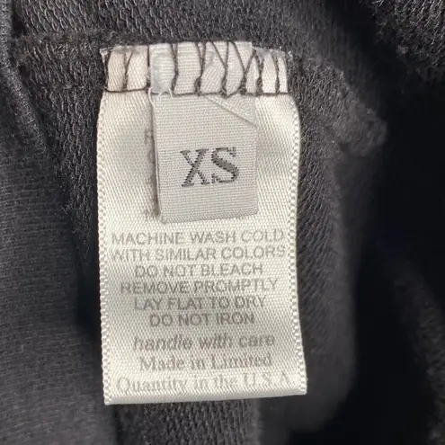 Lauren Moshi ❃ Rose Skull Super Soft Handrawn Graphic Sweatshirt ❃ Black ❃ XS ❃