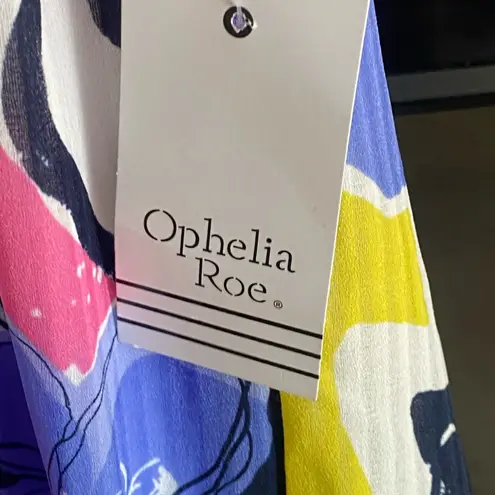 Ophelia Roe NWT Halter Dress Floral. Size Large.