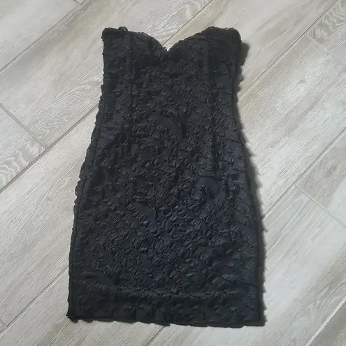 Love Note Love Notes Ruffle Bodycon Strapless Dress