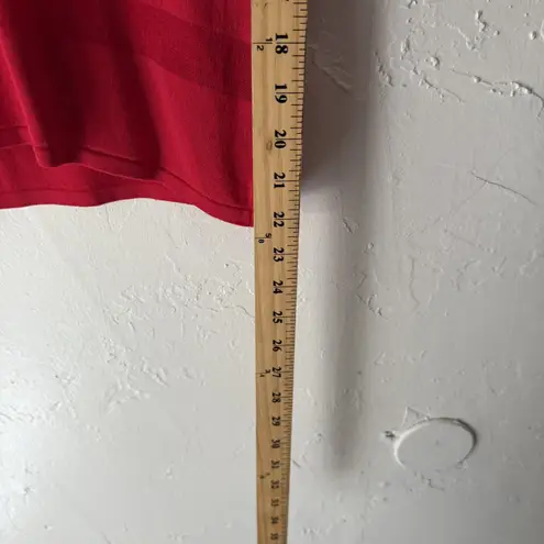 Carducci Shirt Y2k Small Red Collared Button Stretch Short‎ Sleeve Going Out Top