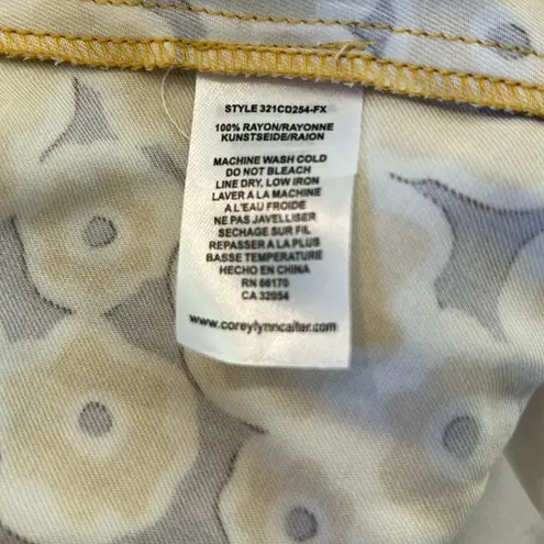 Corey Lynn Calter Floral Wrap Mini Dress NWT Size S Yellow