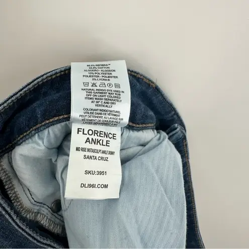 DL1961 | Florence Ankle Mid-Rise Instasculpt Ankle Skinny In Santa Cruz Size 31