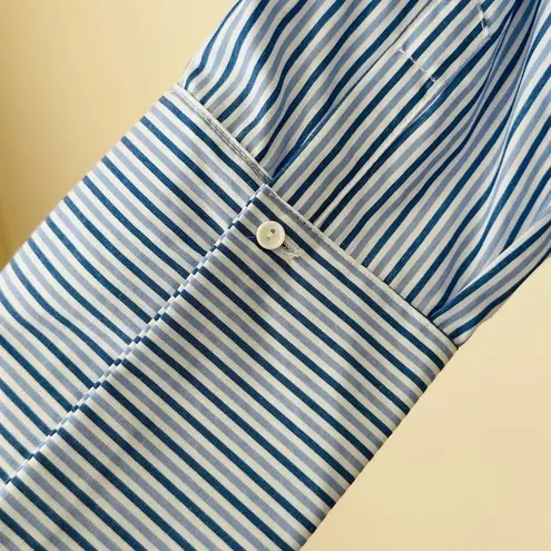 A. Calin Off the Shoulder Pinstripe Blouse - Size Small NWT