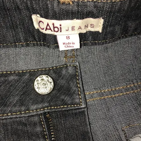 CAbi  bootcut Black wash jeans size 8