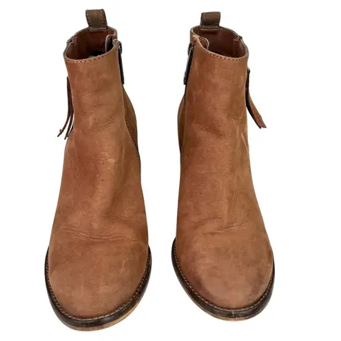 Blondo Waterproof Leather Booties Brown 8.5M Double Zipper