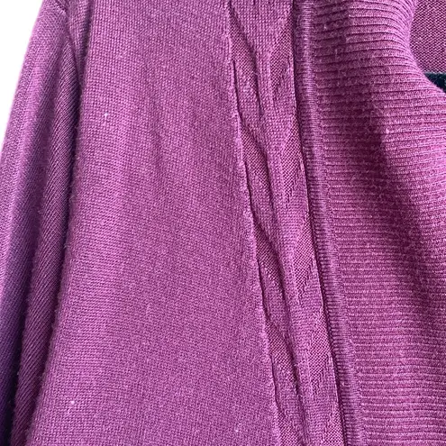 cj banks  Open Cardigan (Sz 2X) Purple 3/4 Sleeve