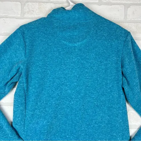 Duluth Trading Women's Small Fleece Jacket Sweatshirt Full Zip Aqua Blue