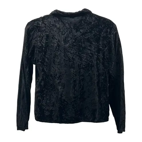 CP Shades Crushed Velvet Top Black Large