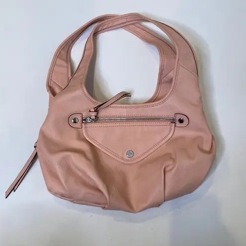 Simply Vera, Vera Wang Simply Vera Vera Wang Light Pink Shoulder Bag Zipper Closure Faux Leather