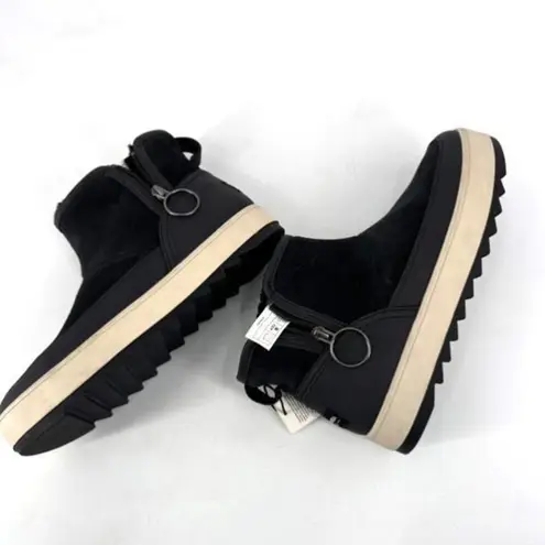 Koolaburra by Ugg NWT Tynlee Faux Sherpa Lined Zip Boot Gray Size 8