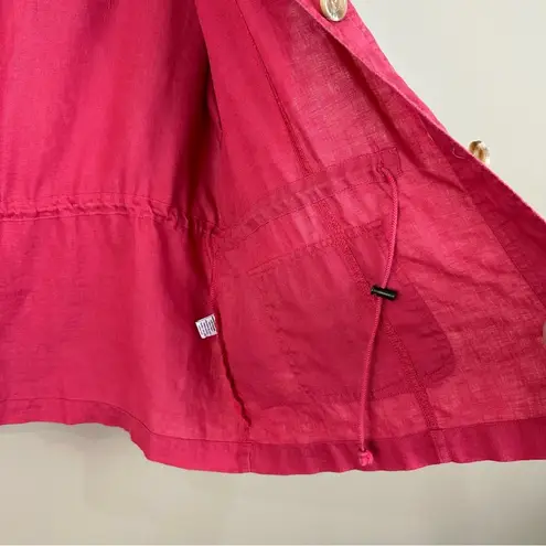 JM Collection Red Linen Lightweight Jacket 18