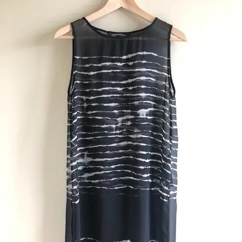 ZARA  Premium Denim Collection Sheer High‎ Low Shirt