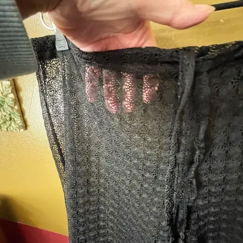 Becca by Rebecca Virtue size L nylon lace beach coverup.