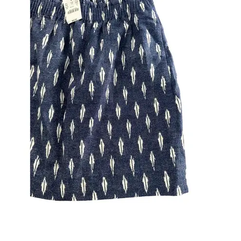 J CREW Blue White Patterned Skirt Size 2 NEW