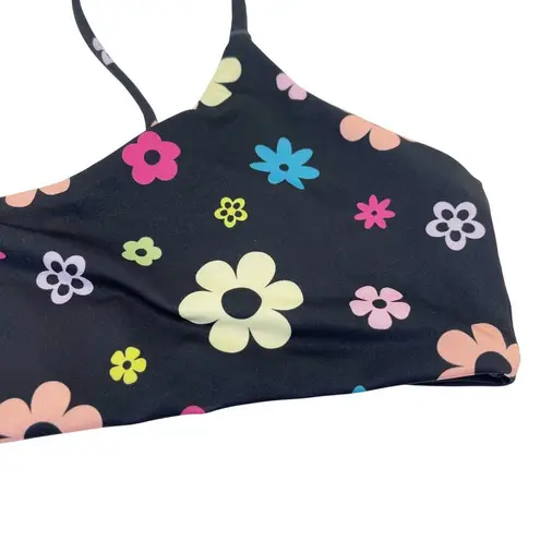 Beach Riot Lou Bikini Top Floral Printed Size Medium Flower Power Print PLL