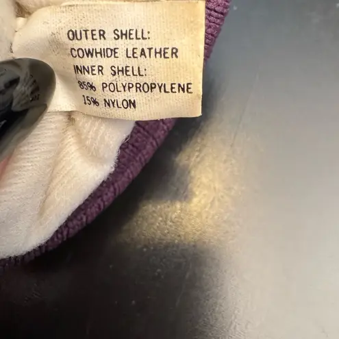 Grandoe Leather Mittens Black