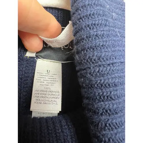 Forte Forte Midnight Blue Virgin Wool Collar O/S Size M