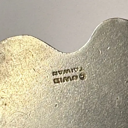 Vintage Enamel Elephant Charm Pendant Taiwan Metal Green