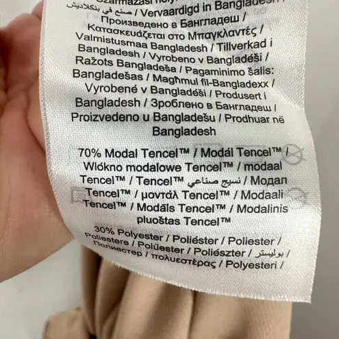 VERO MODA Phine Long Sleeve Rib Jersey Dress Light Brown Comfort Casual Travel