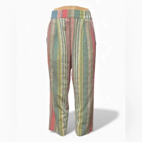 Anthropologie  the odells  Pastel Striped Cropped Pants