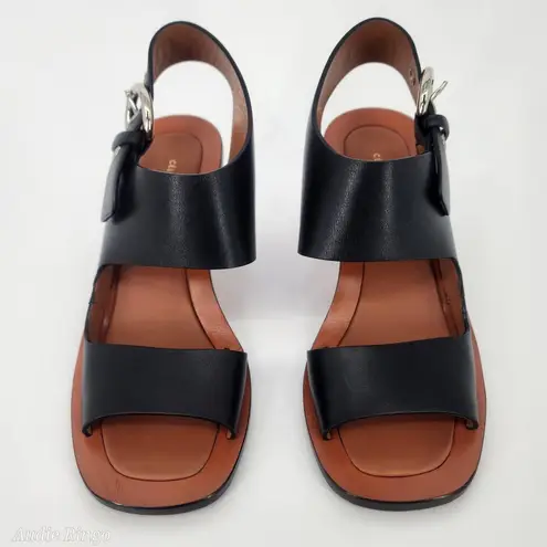 CELINE Céline by Phoebe Philo Silver Heel Leather Sandals 38.5 – Made in Italy