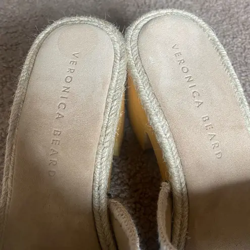 Veronica Beard Navy Suede Hannalee Jute Sandals 9.5