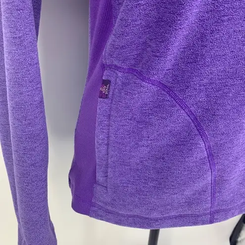 prAna purple Drea 1/2 zip fleece pullover jacket
