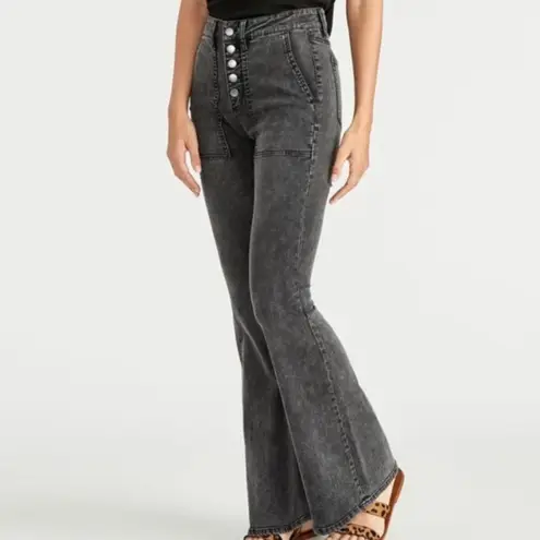 Rachel Roy Harp High-Rise Jeans, Dark Wash Wide Leg Denim Size 29 New w/Tag