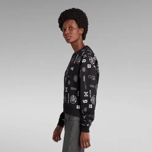 G-star Raw NWT - Women's Cropped Loose Sweater Allover