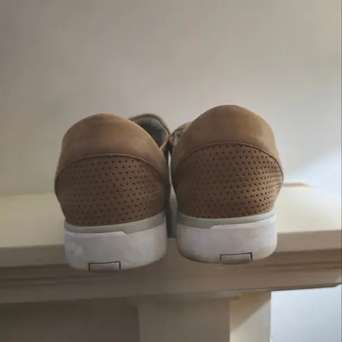 Kizik Vienna Brown Matte Nubuck Slip On Comfort Shoes Tan Size 11