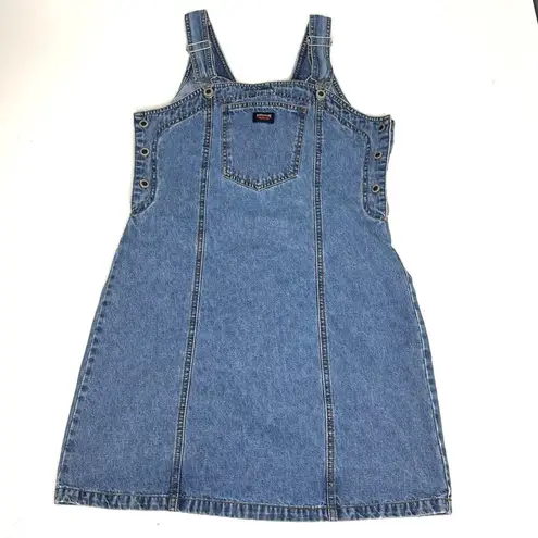 Jordache Vintage Denim Overall Mini Jumper Dress 7/8