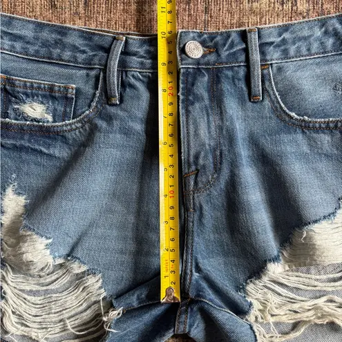 Frame Le Grand Garcon Short Distressed Cutoff Denim Jean Shorts Size 26