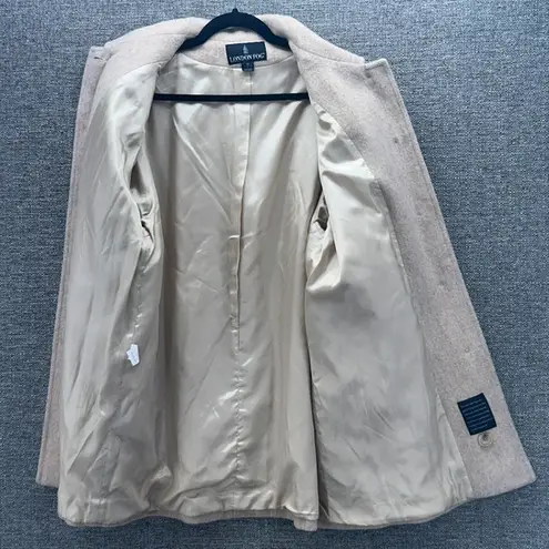 London Fog Wool Coat 14 Oatmeal Minimalist